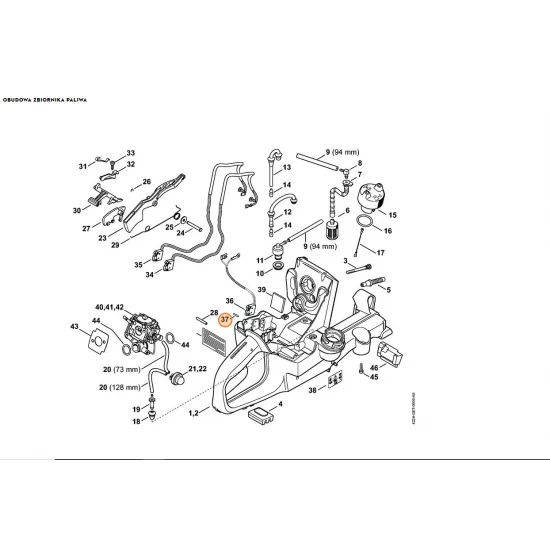 STIHL  Trzpień cylindryczny 6x13 9381 651 1200